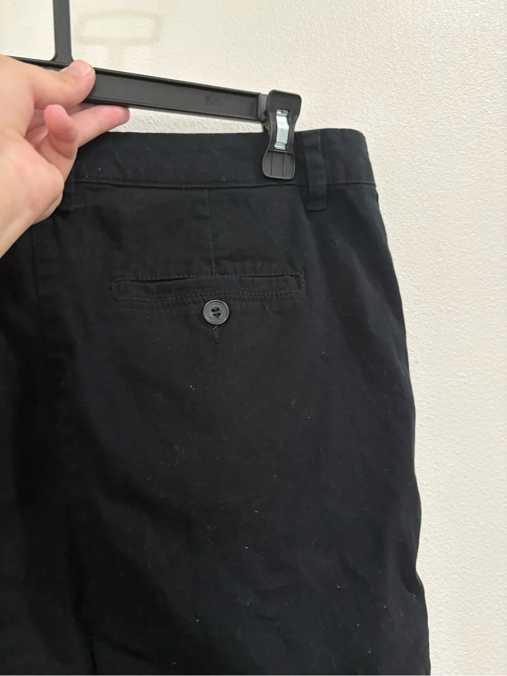 Freestyle Black Cotton Mini Skirt